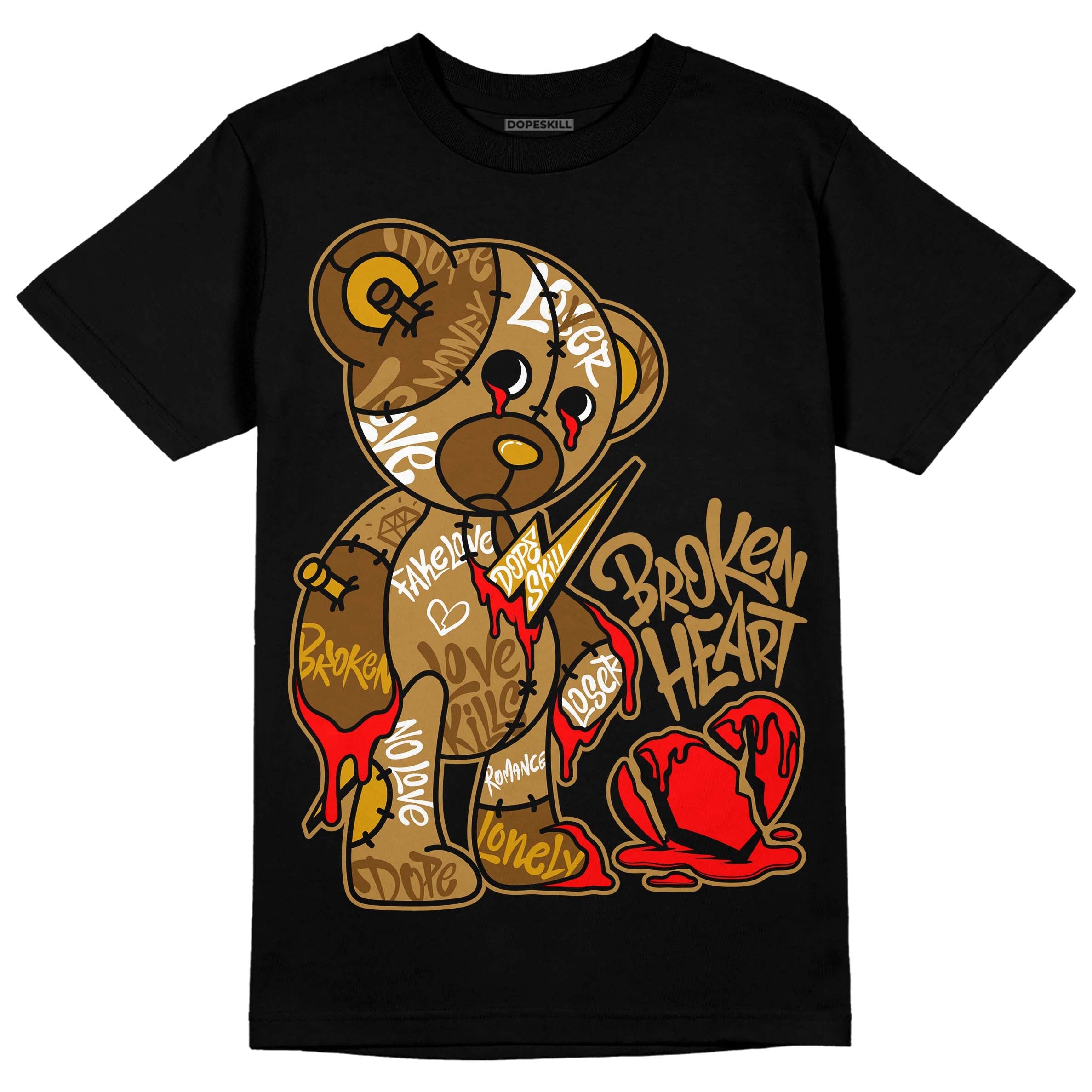 Wheat 13s superstreetwear T-Shirt Broken Heart Graphic