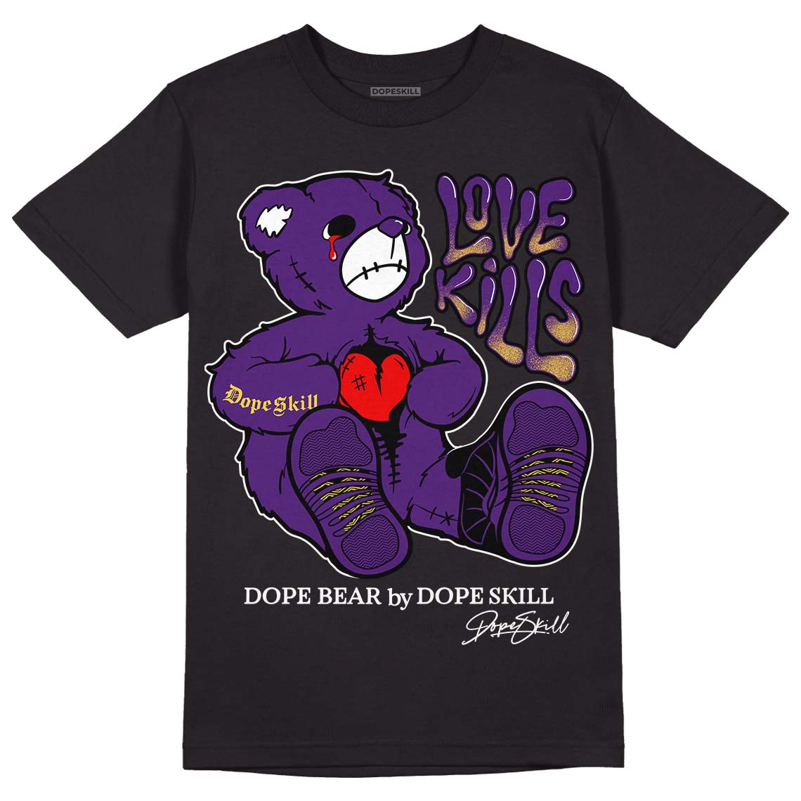 Field Purple 12s superstreetwear T-Shirt Love Kills Graphic