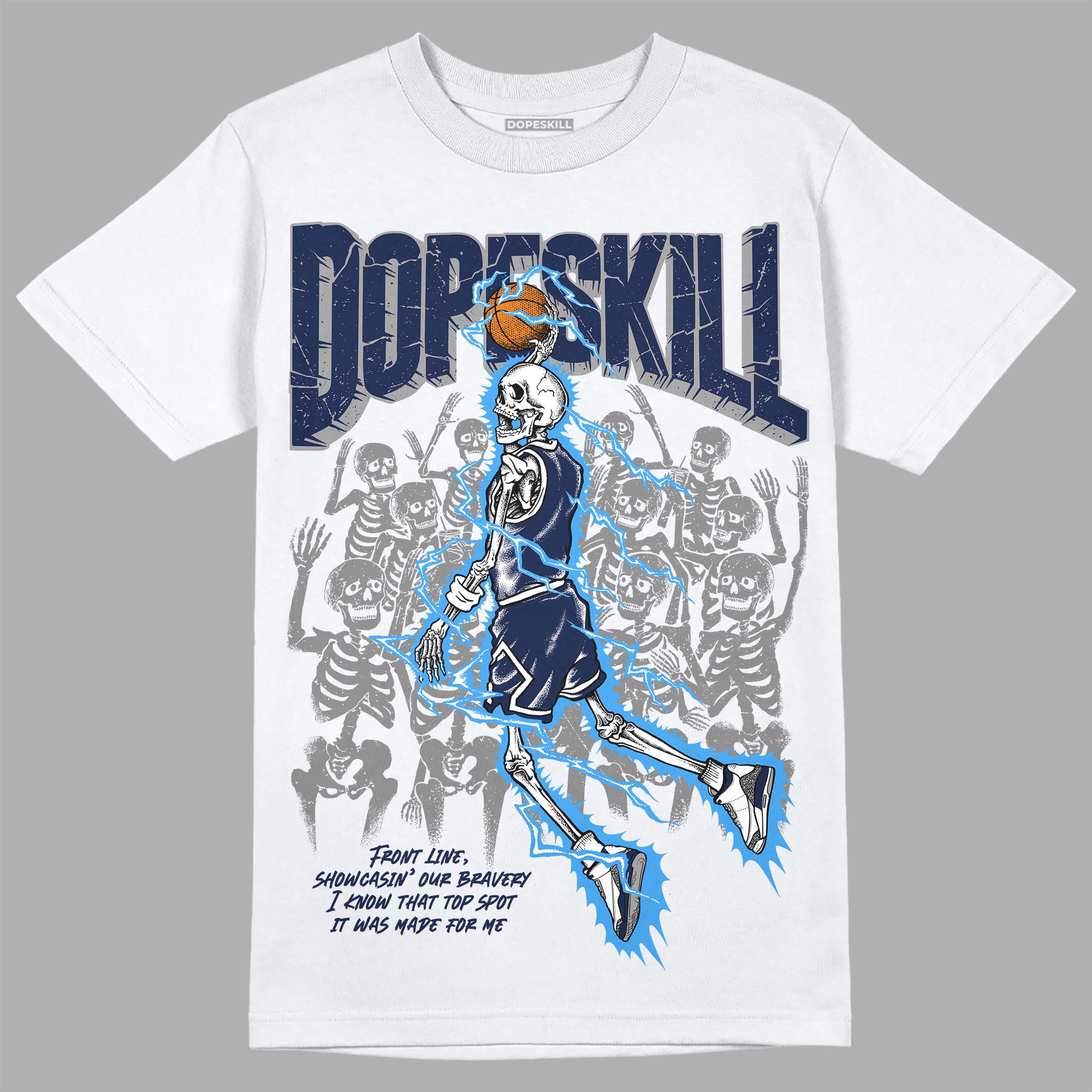 Midnight Navy 3s superstreetwear T-Shirt Thunder Dunk Graphic