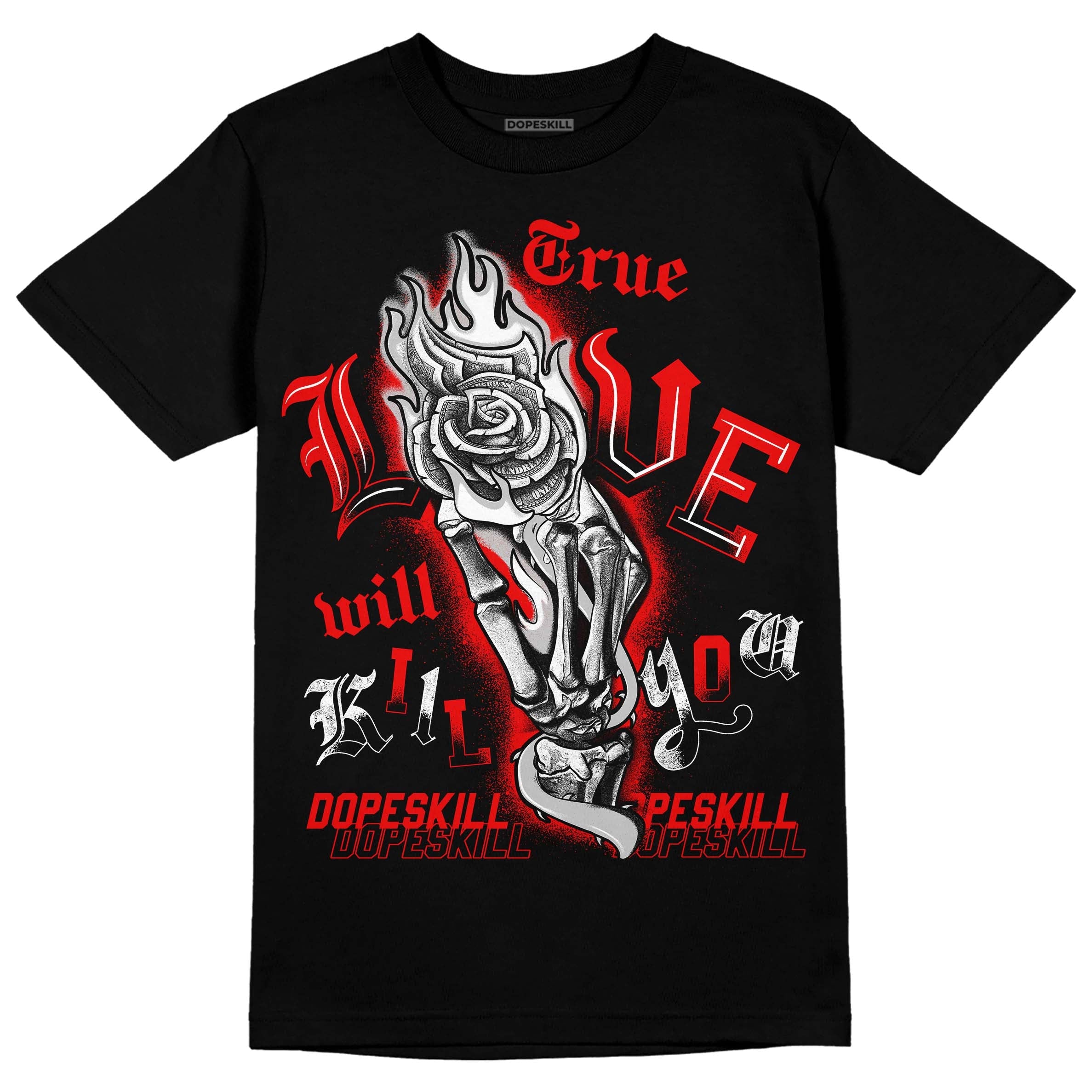 Cherry 12s superstreetwear T-Shirt True Love Will Kill You Graphic