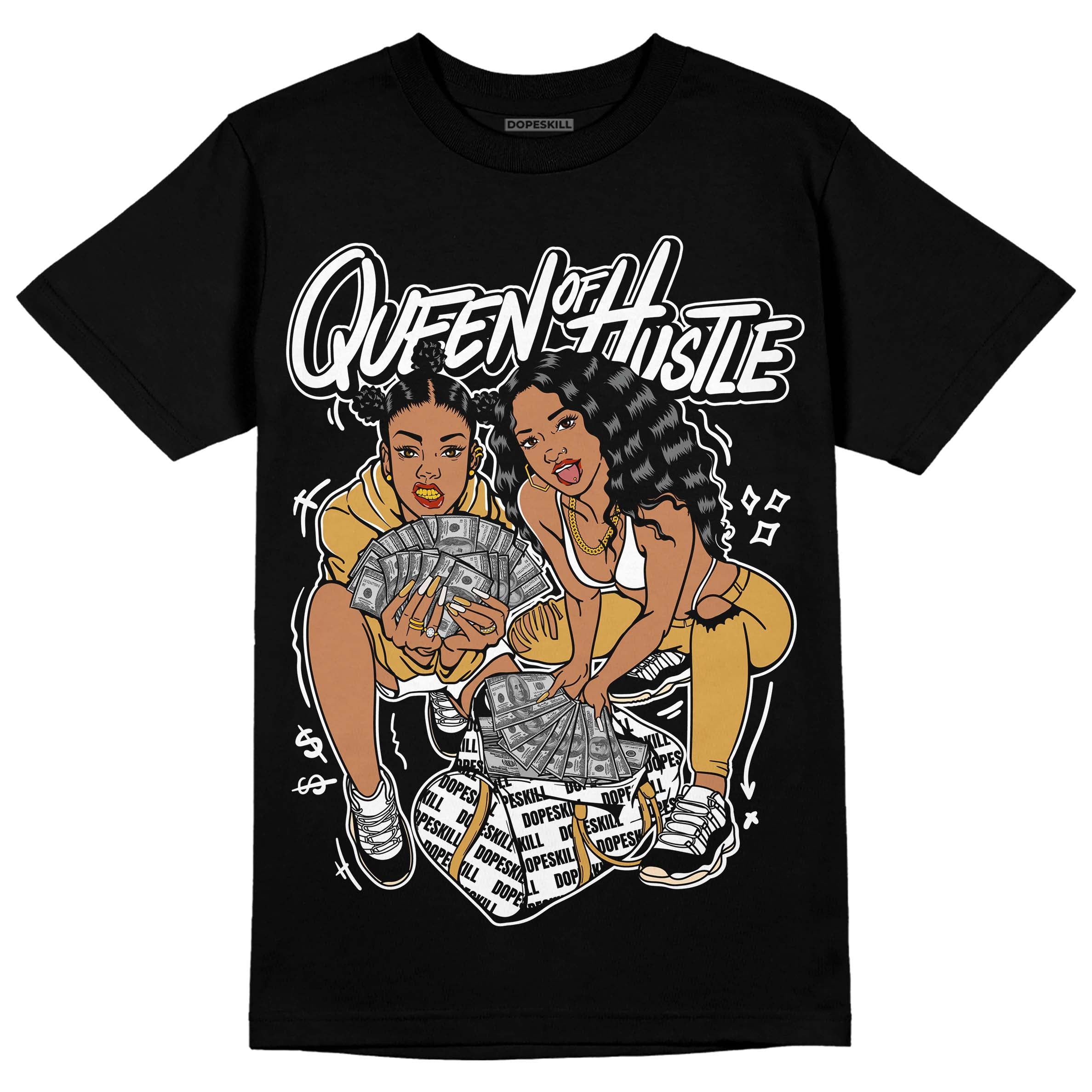 Gratitude 11s superstreetwear T-Shirt Queen Of Hustle Graphic