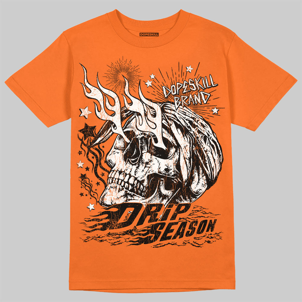 Orange Black White superstreetwear T-Shirt Drip Season Graphic