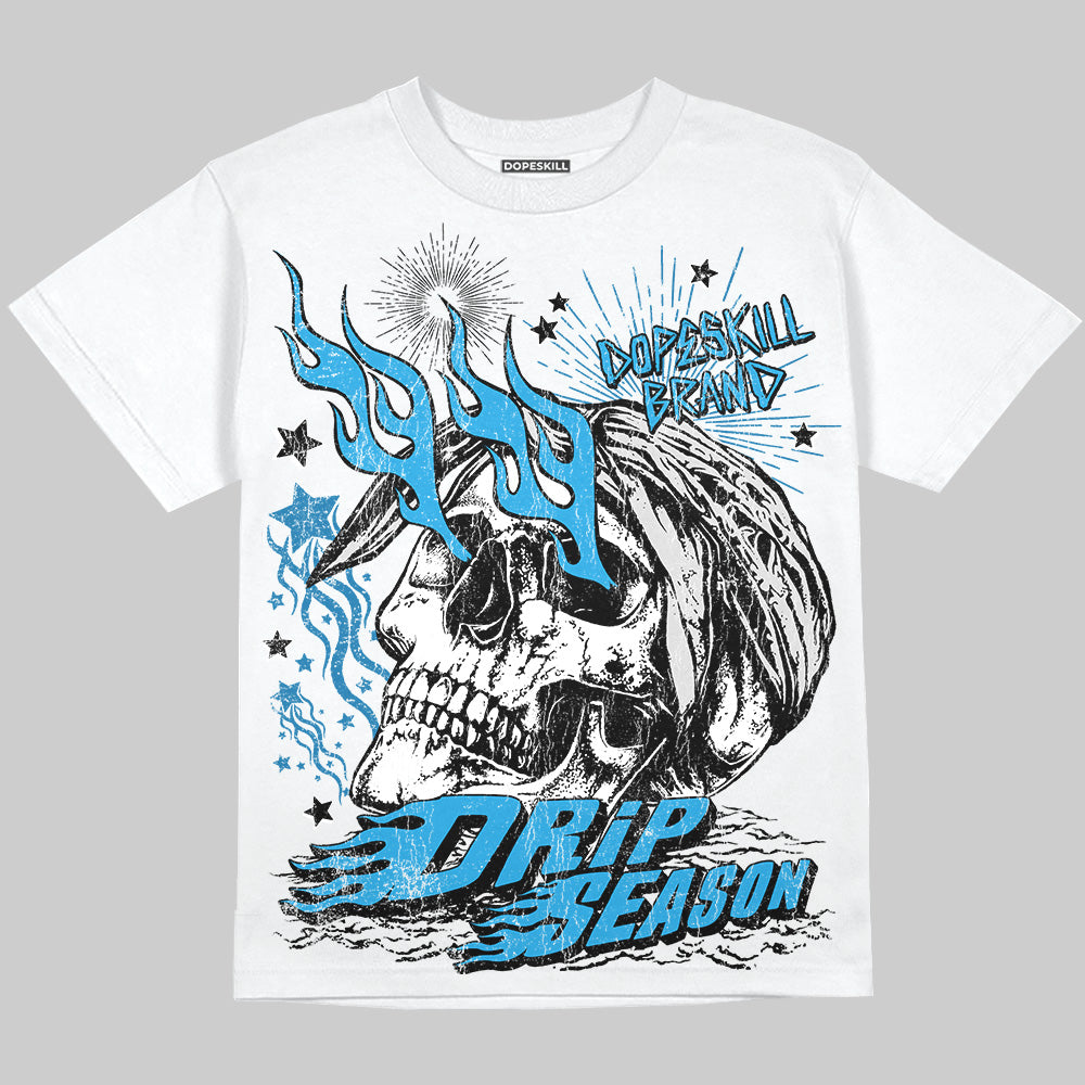 Military Blue 4s superstreetwear Oversize Print T-Shirt Drip Season Graphic