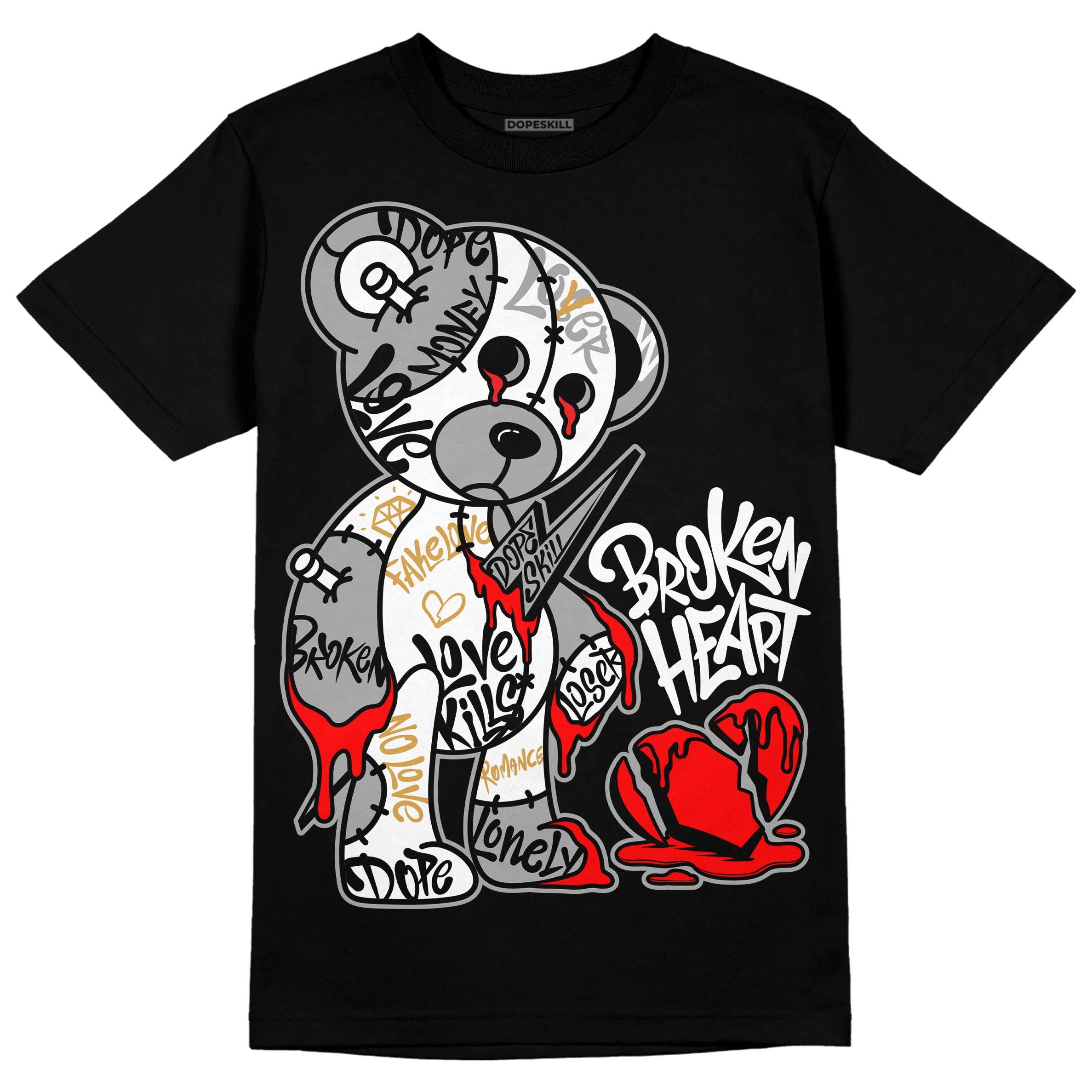 Gratitude 11s superstreetwear T-Shirt Broken Heart Graphic