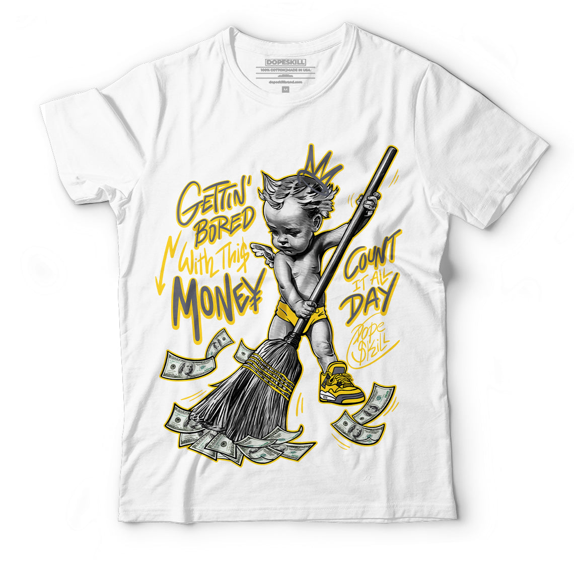 AJ 4 Lightning superstreetwear T-Shirt Gettin Bored With This Money Graphic