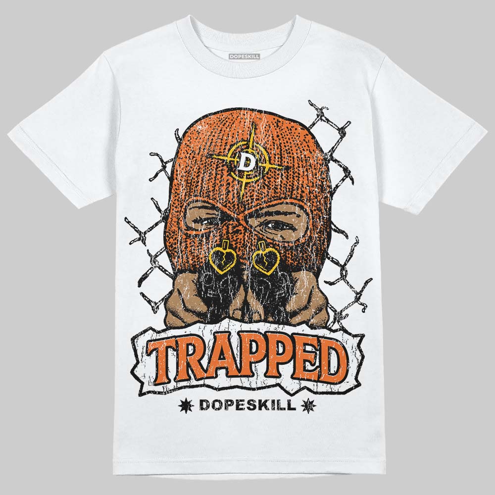 Orange Black White superstreetwear T-Shirt New Trapped Graphic