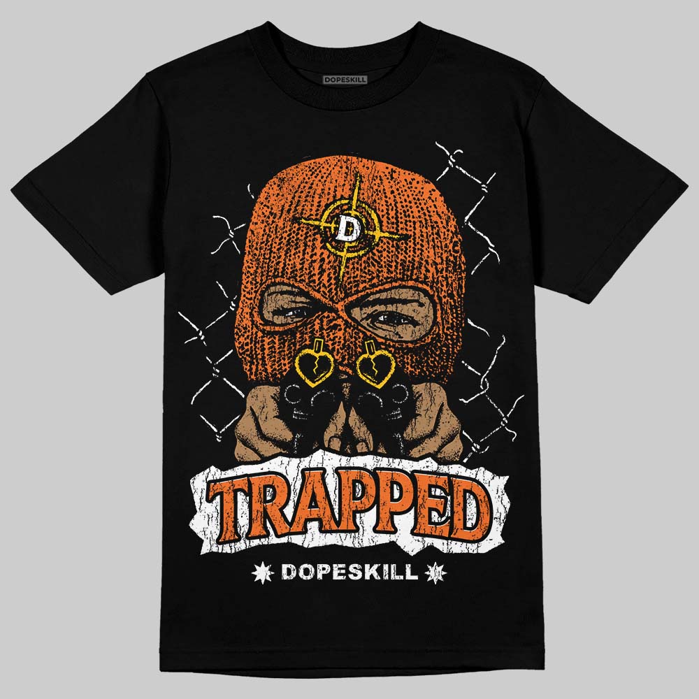 Orange Black White superstreetwear T-Shirt New Trapped Graphic