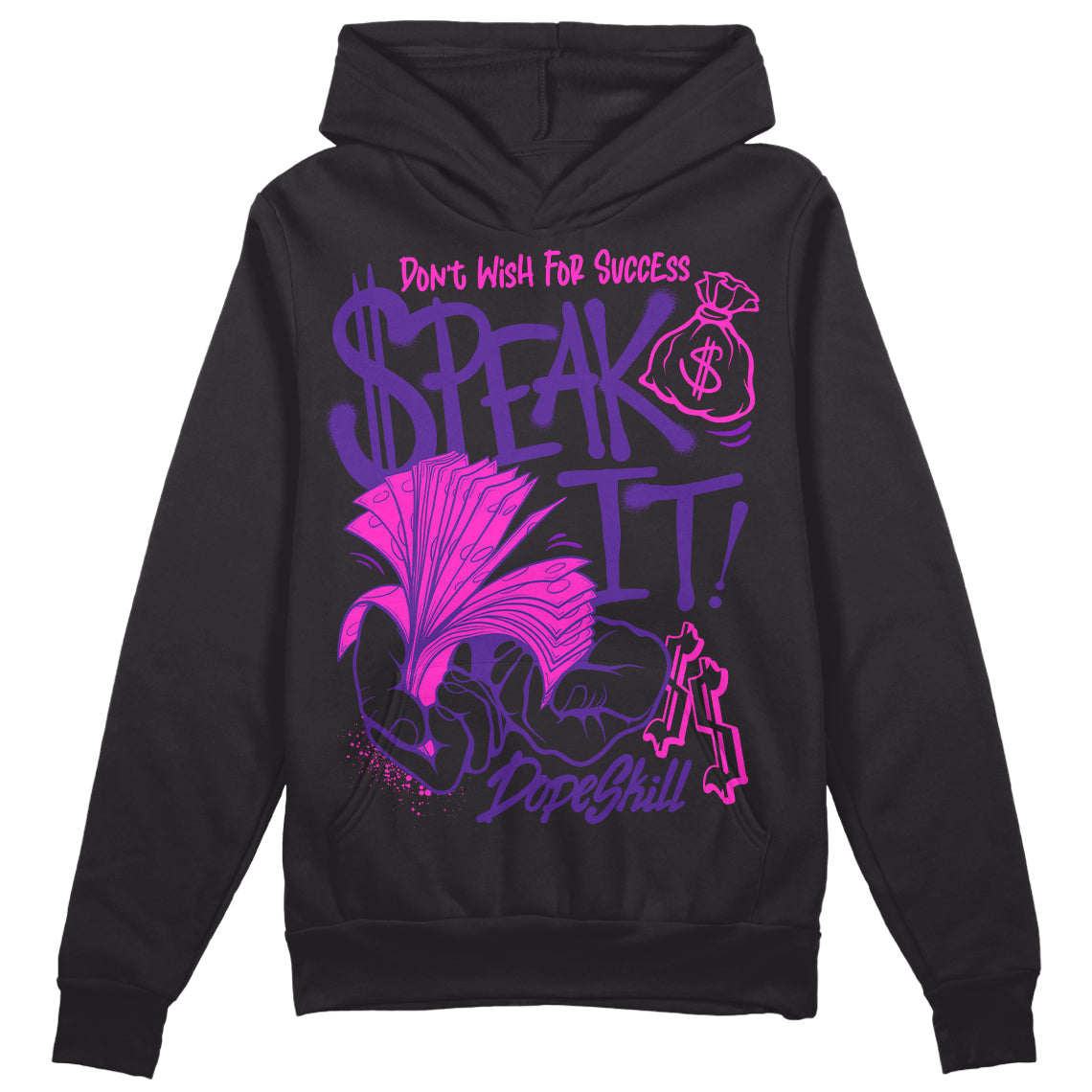 PURPLE Collection superstreetwear Hoodie Sweatshirt Speak It Graphic