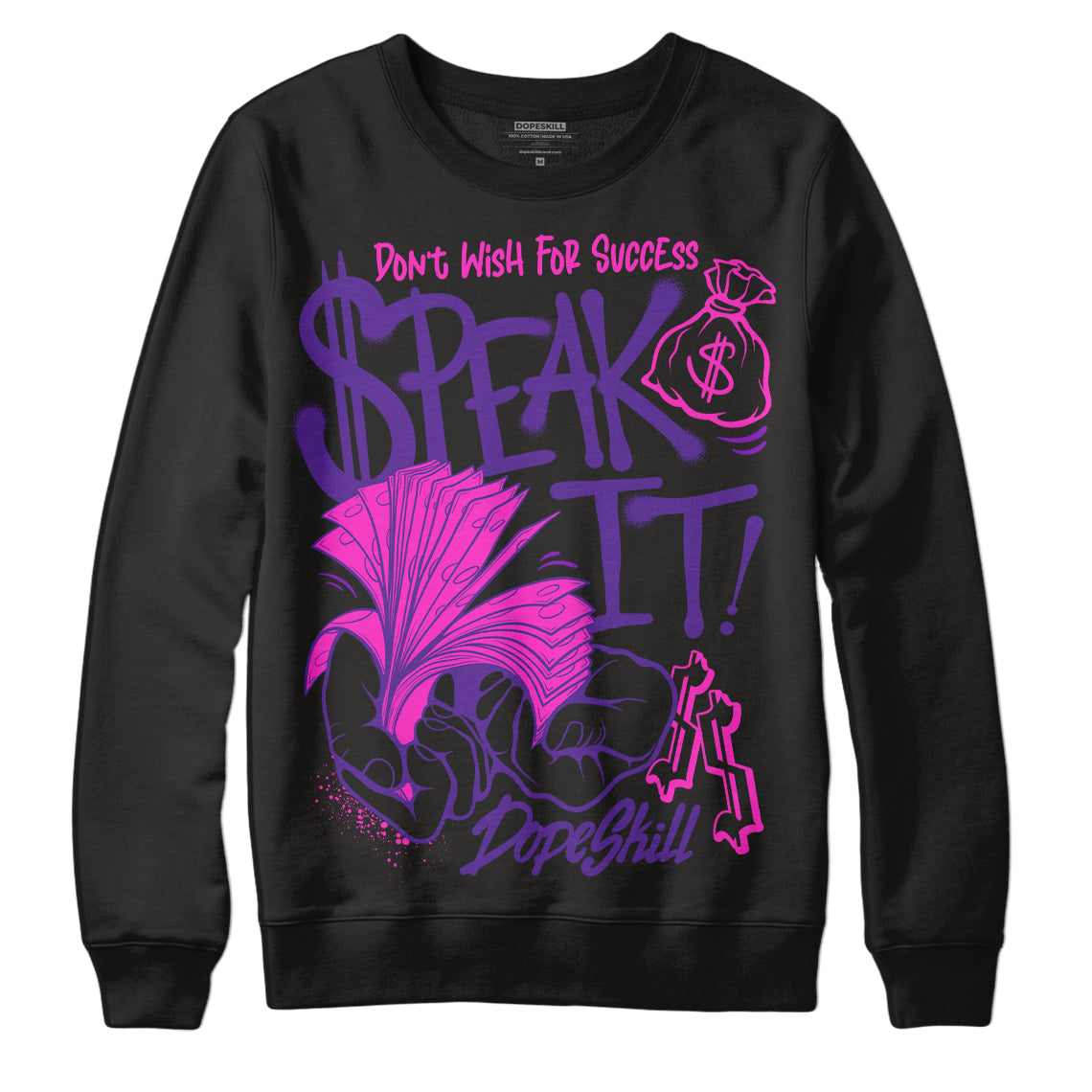 PURPLE Collection superstreetwear Sweatshirt Speak It Graphic