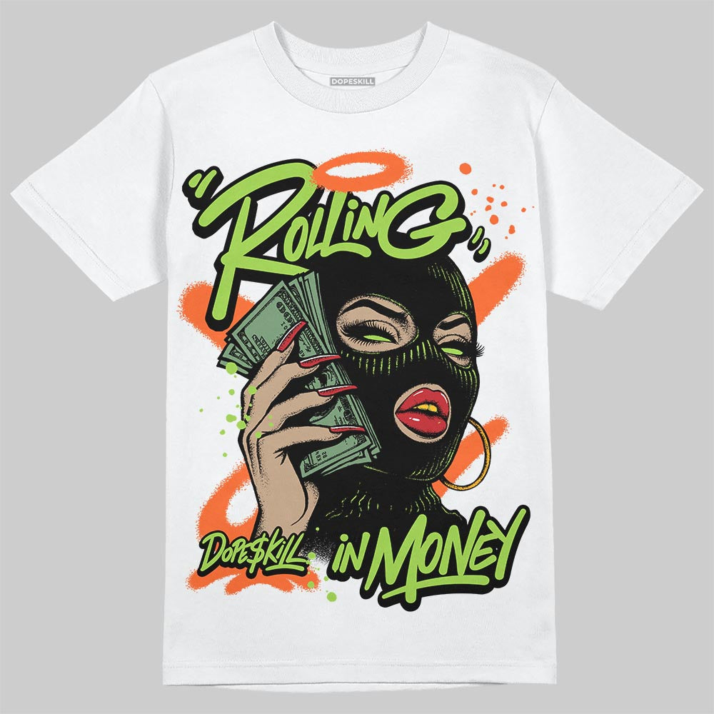 Neon Green Collection superstreetwear T-Shirt Rolling in Money Graphic