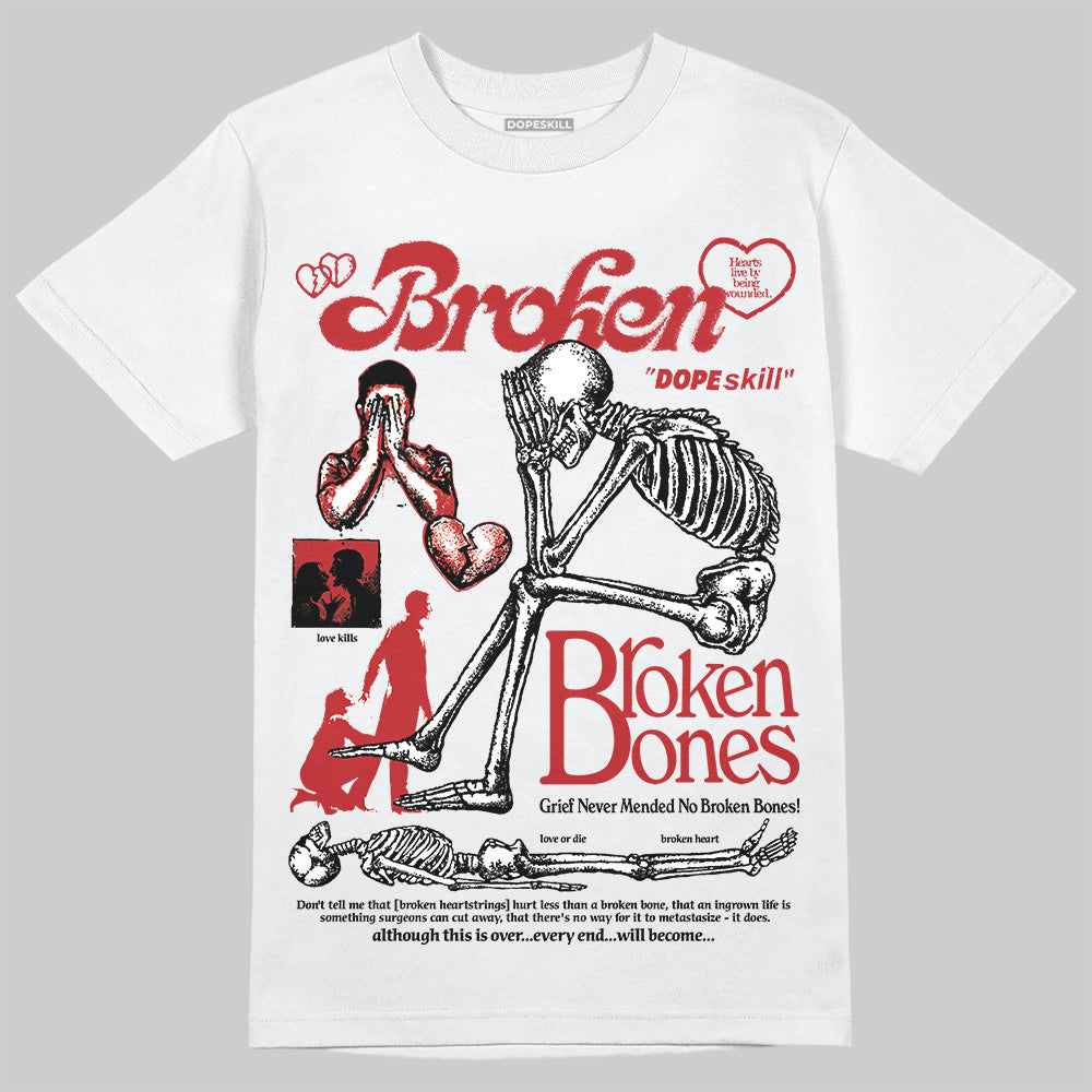 Flu Game 12s superstreetwear T-Shirt Broken Bones Graphic