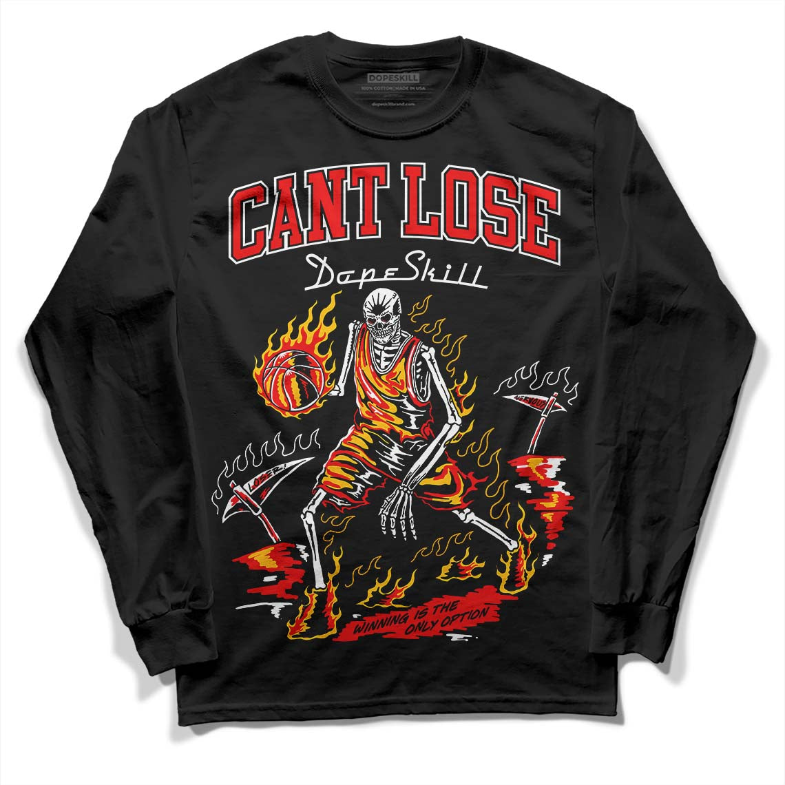 Cherry 12s superstreetwear Long Sleeve T-Shirt Cant Lose Graphic