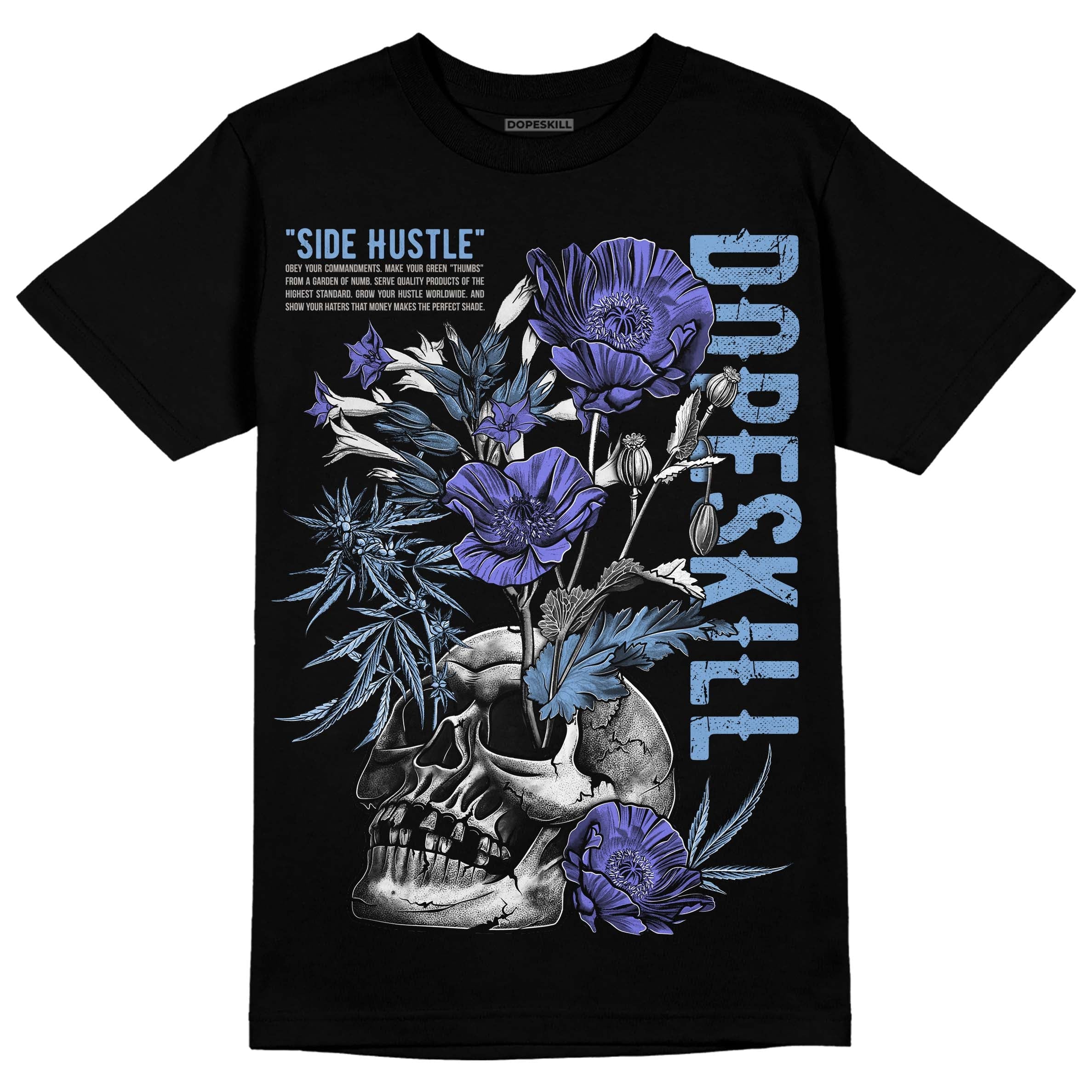 University Blue Collection superstreetwear T-Shirt Side Hustle Graphic