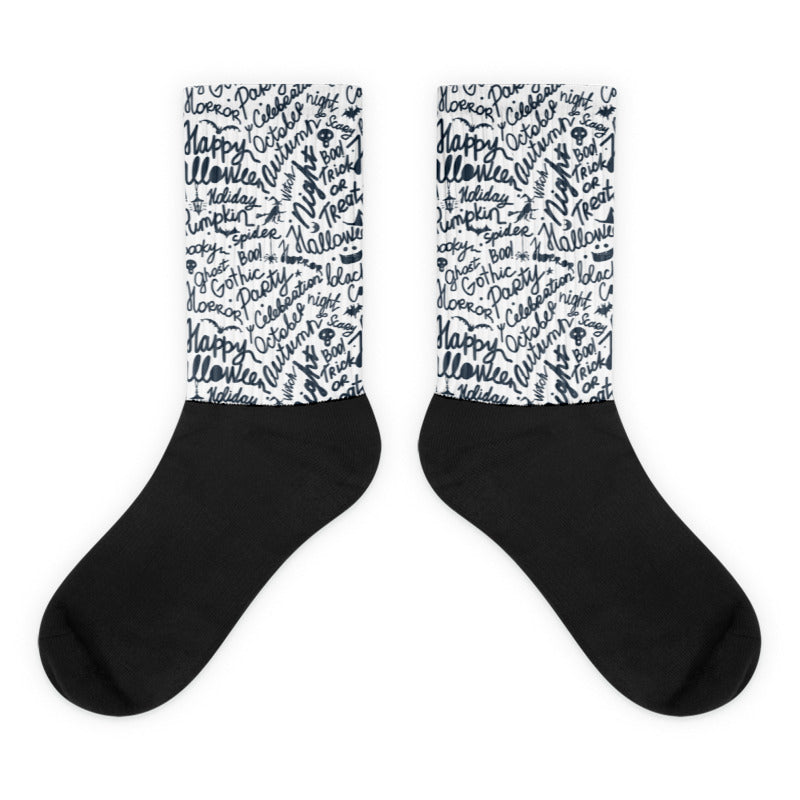 Halloween Sublimated Socks Match AJ 6 Midnight Navy