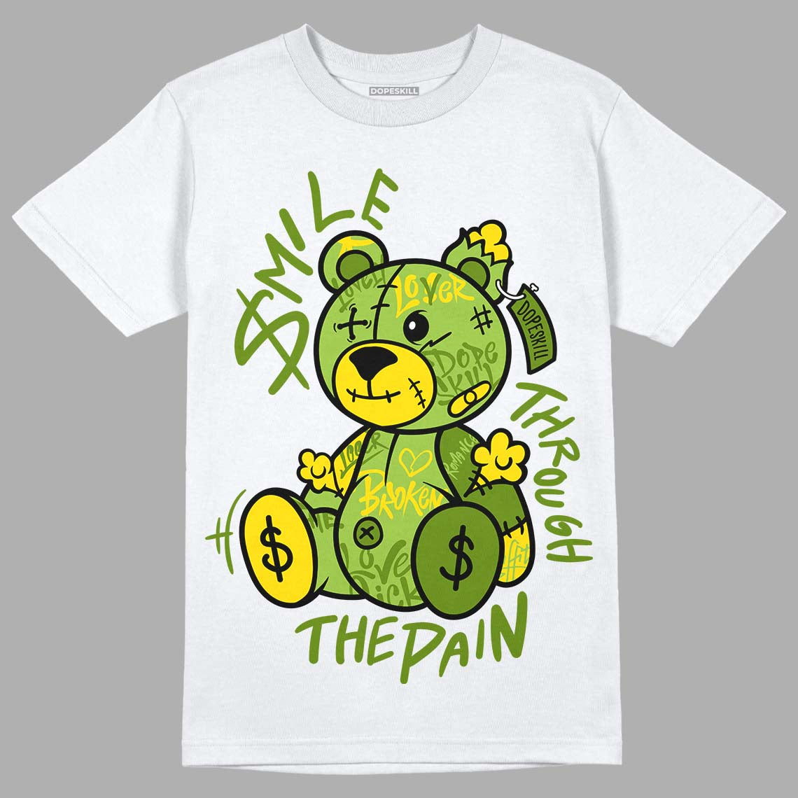 Dunk Low 'Chlorophyll' superstreetwear T-Shirt Smile Through The Pain Graphic
