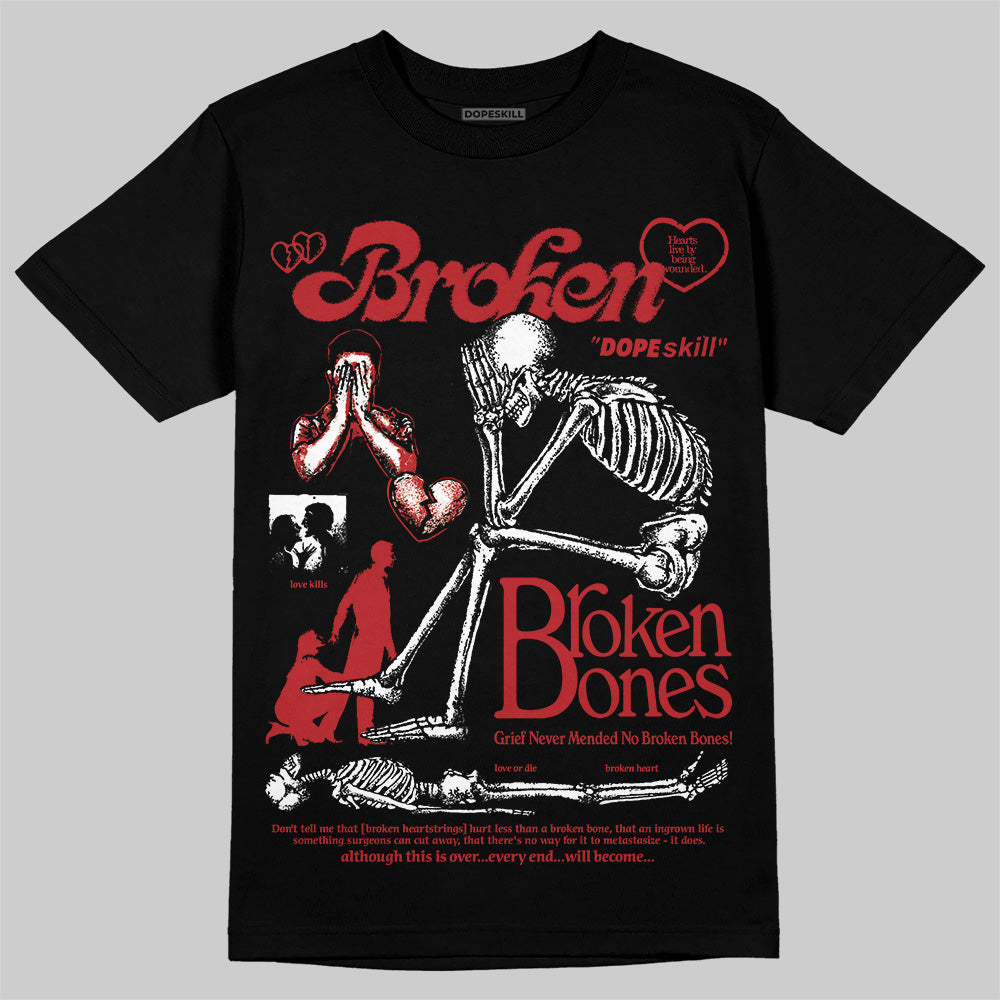 Flu Game 12s superstreetwear T-Shirt Broken Bones Graphic