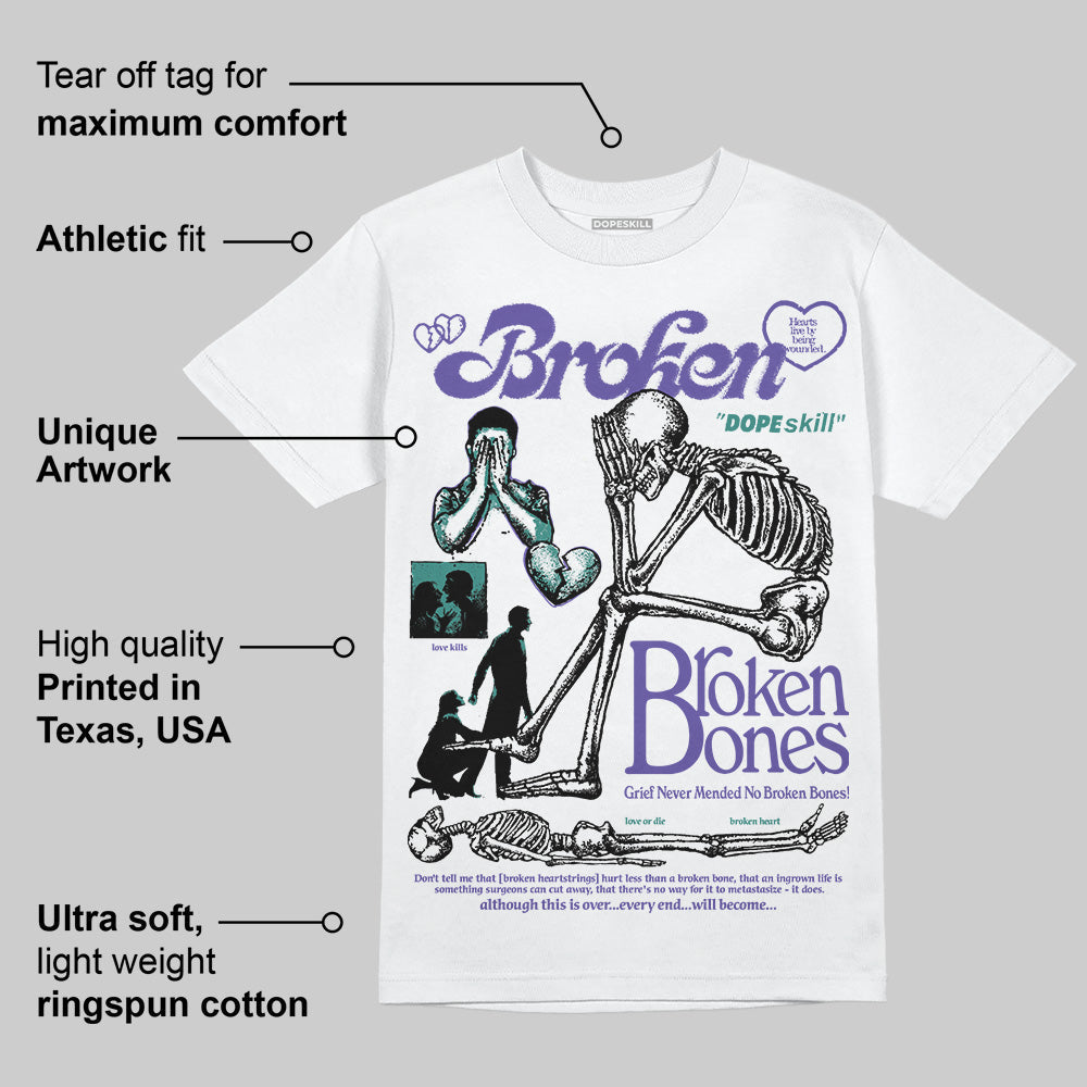 Grape 5s superstreetwear T-Shirt Broken Bones Graphic