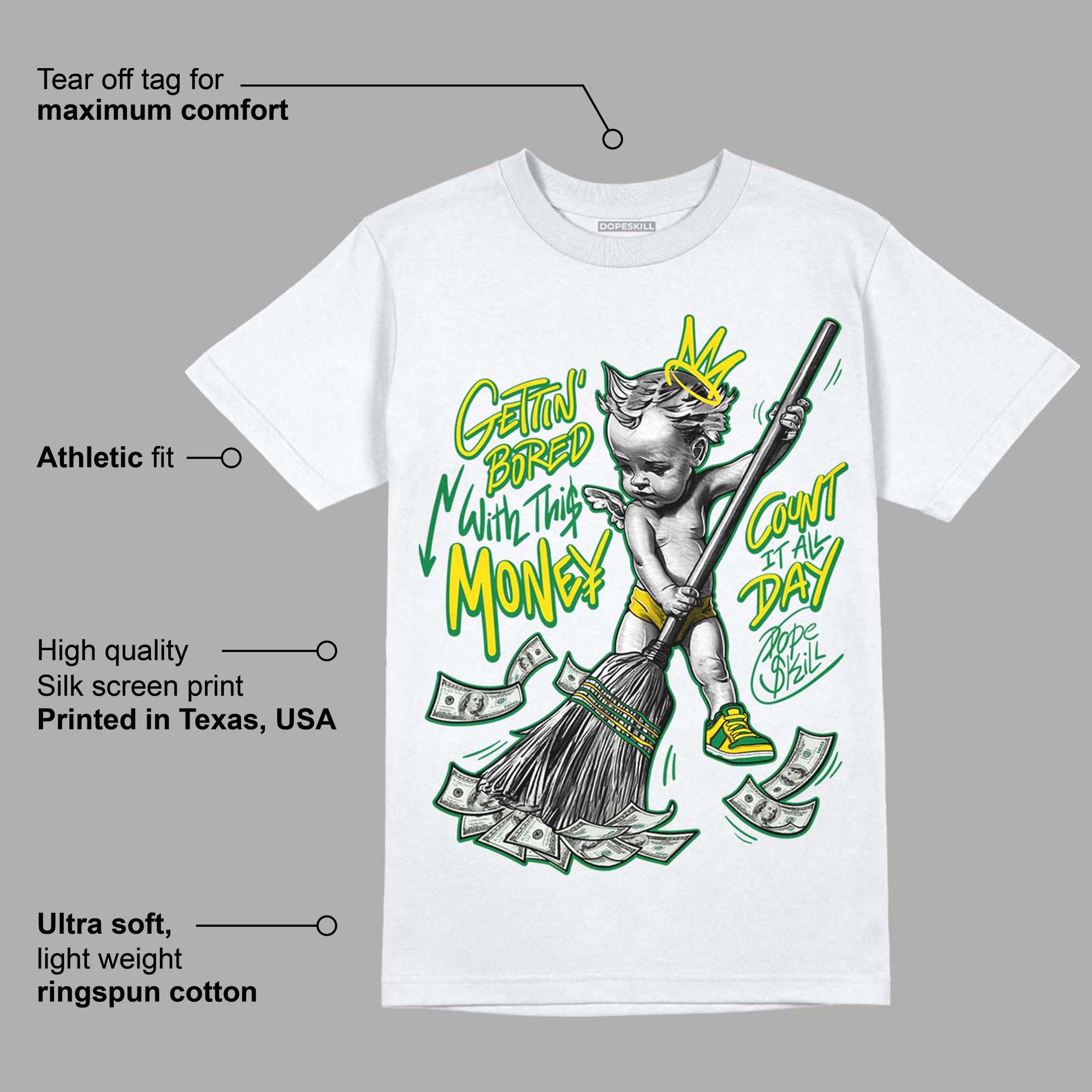 Dunk Low Reverse Brazil superstreetwear T-Shirt Gettin Bored With This Money Graphic