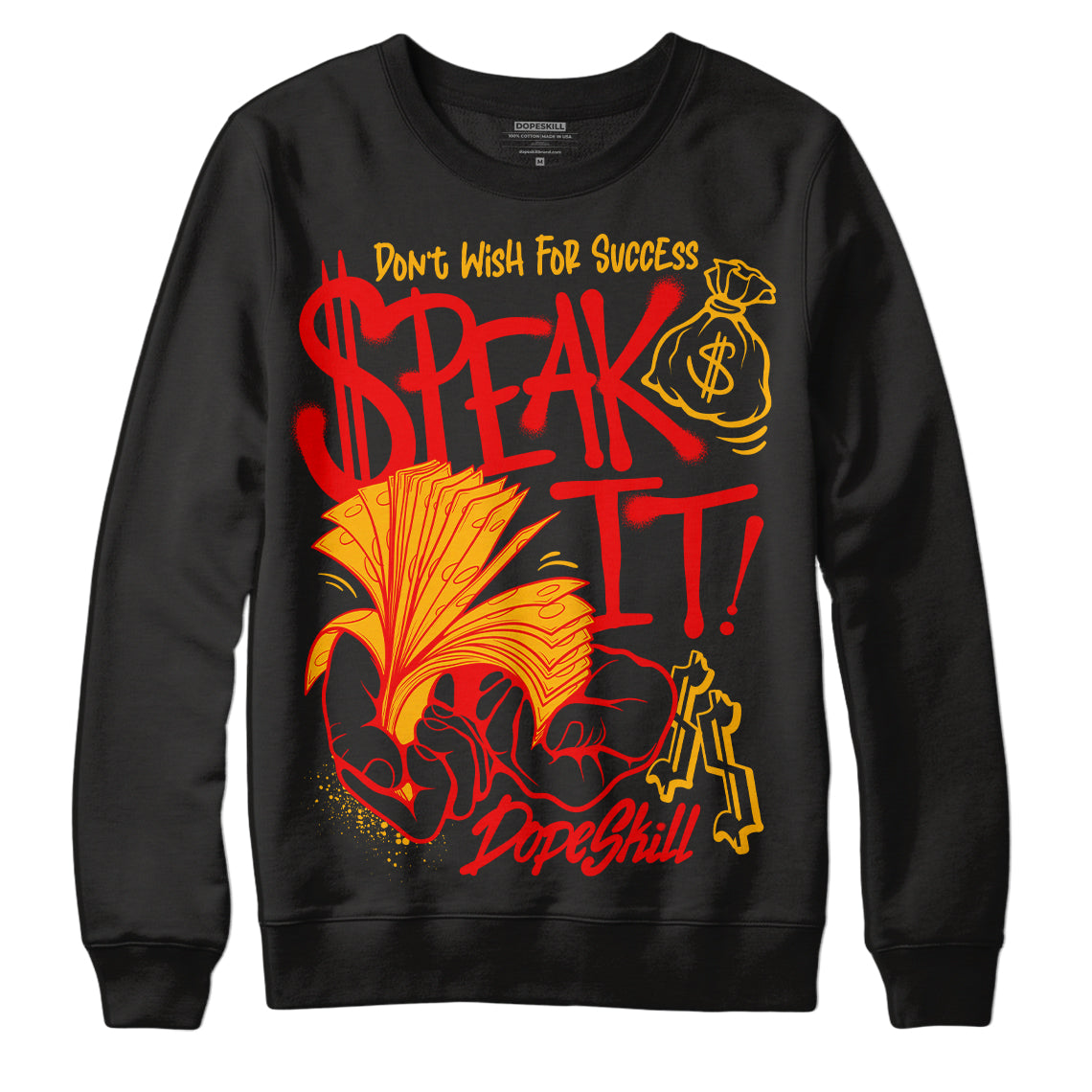 Red Collection superstreetwear Sweatshirt Speak It Graphic