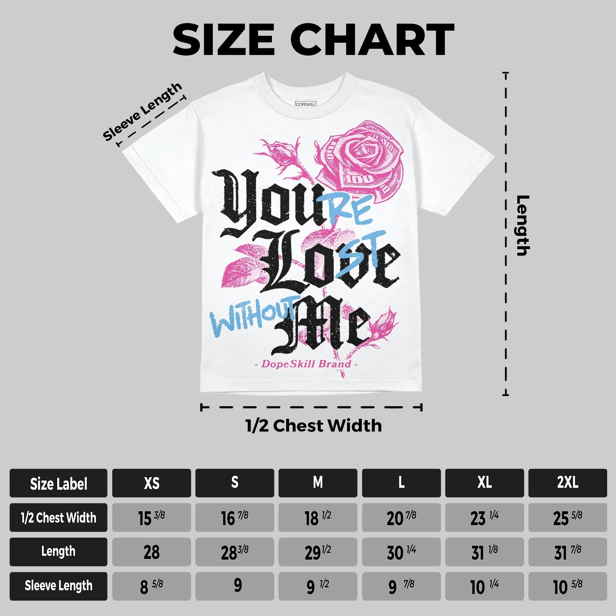 Triple Pink Dunk superstreetwear Oversize Print T-Shirt You're Lost Without Me Graphic