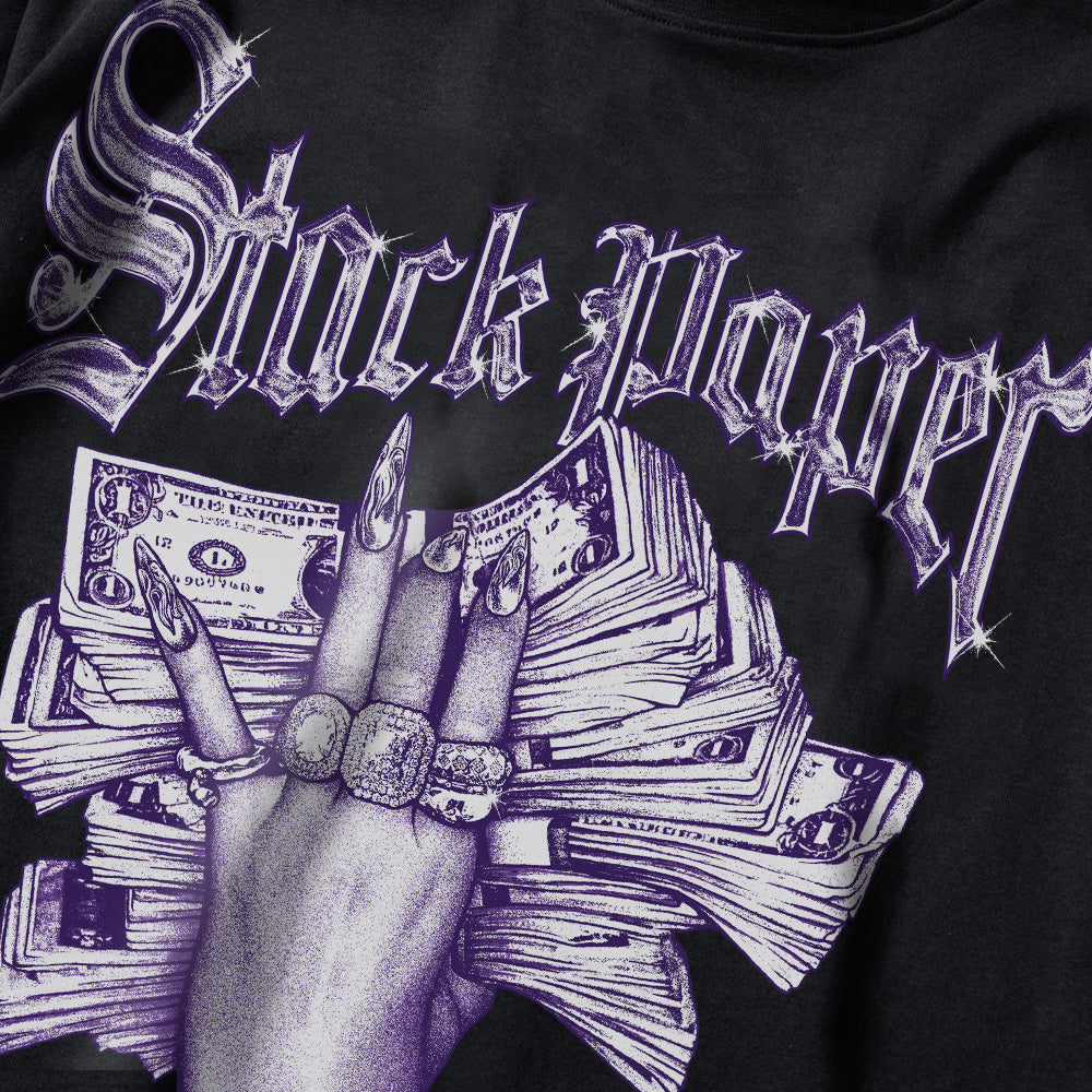 Stack Paper PURPLE Graphic superstreetwear Premium T-Shirt