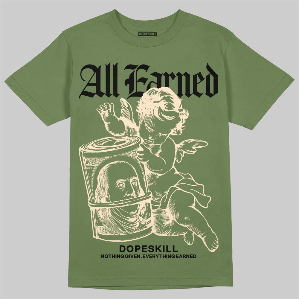 Olive Collection superstreetwear T-Shirt All Earned Graphic