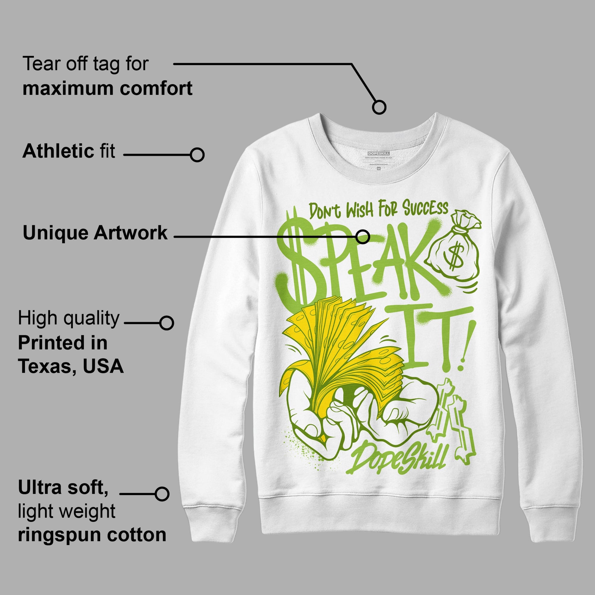 Dunk 'Chlorophyll' superstreetwear Sweatshirt Speak It Graphic