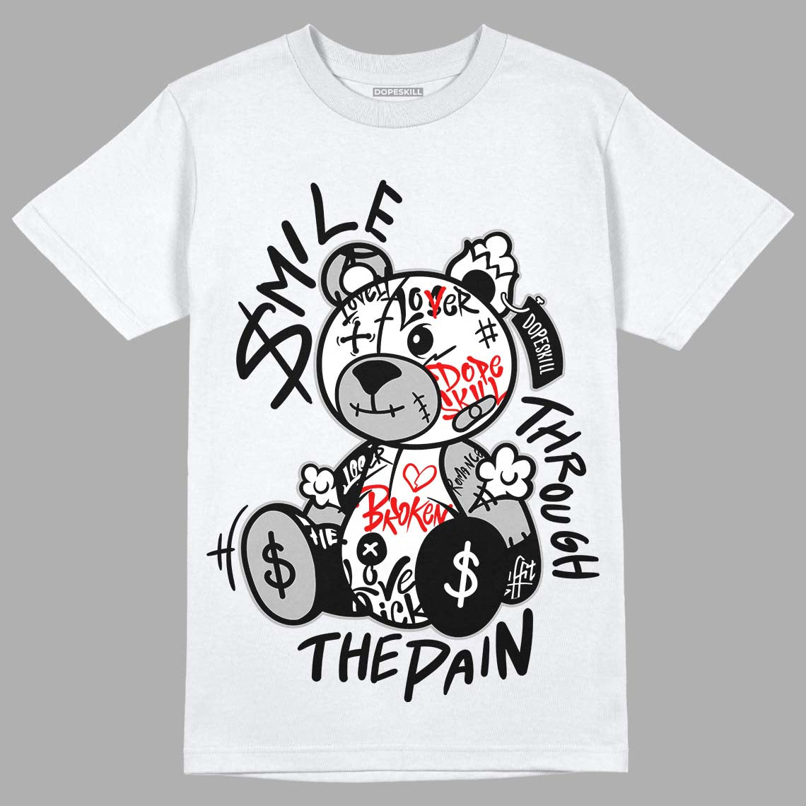 Dunk Low Panda White Black superstreetwear T-Shirt Smile Through The Pain Graphic
