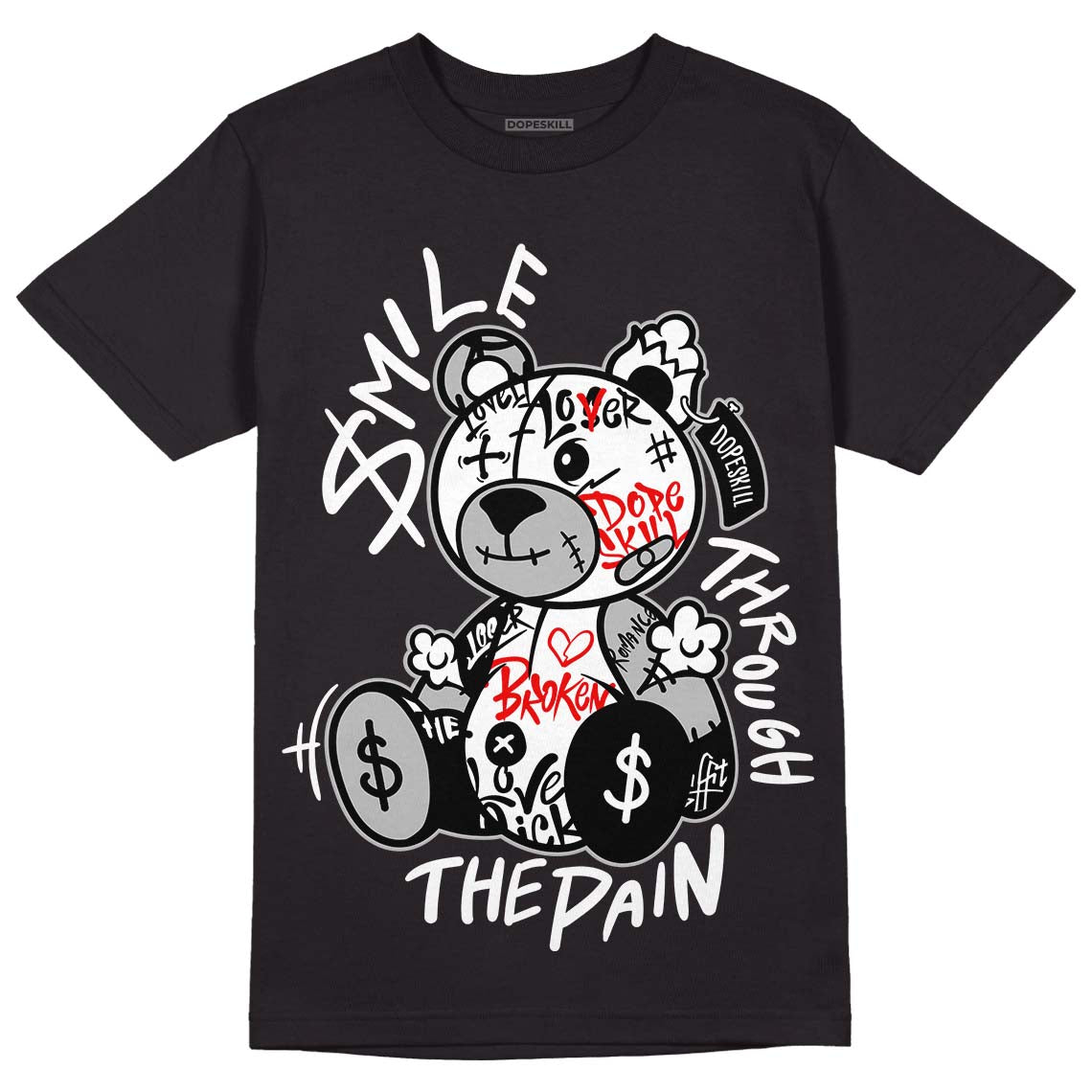Dunk Low Panda White Black superstreetwear T-Shirt Smile Through The Pain Graphic