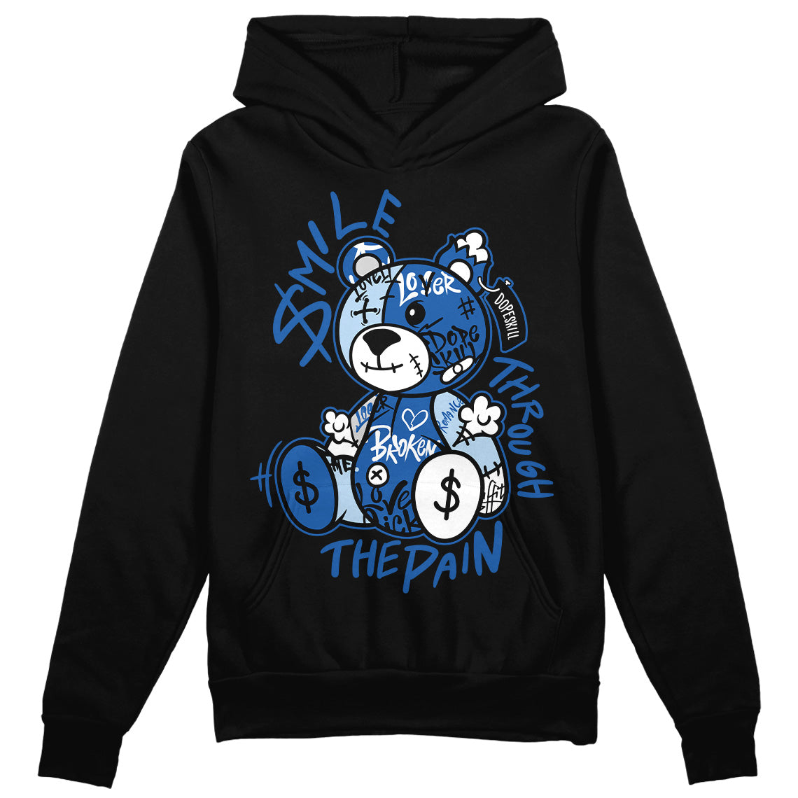 Space Jam 11s superstreetwear Hoodie Sweatshirt Smile Through The Pain Graphic