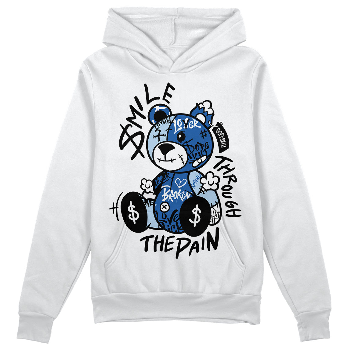 Space Jam 11s superstreetwear Hoodie Sweatshirt Smile Through The Pain Graphic