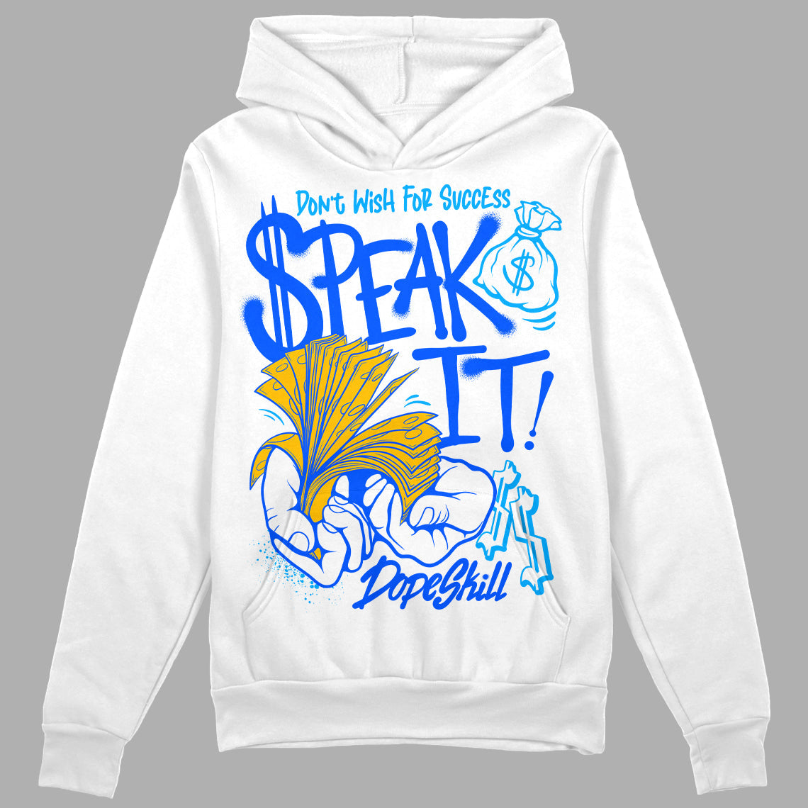 Royal Blue Collection superstreetwear Hoodie Sweatshirt Speak It Graphic