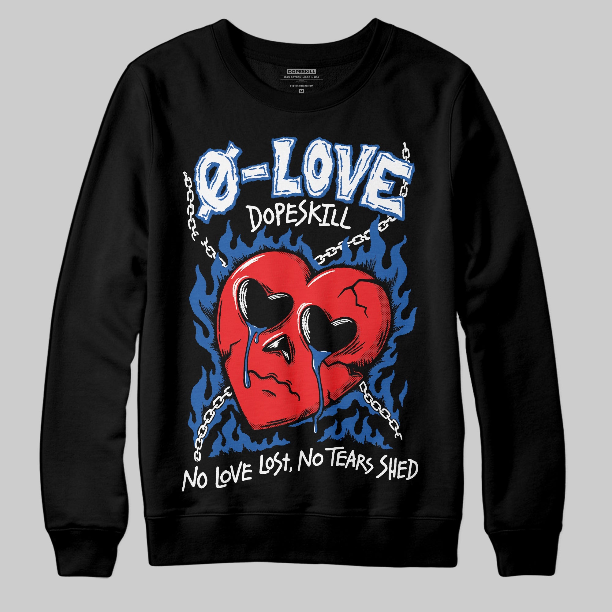 Blueberry 12s superstreetwear Sweatshirt Crying Heart Graphic