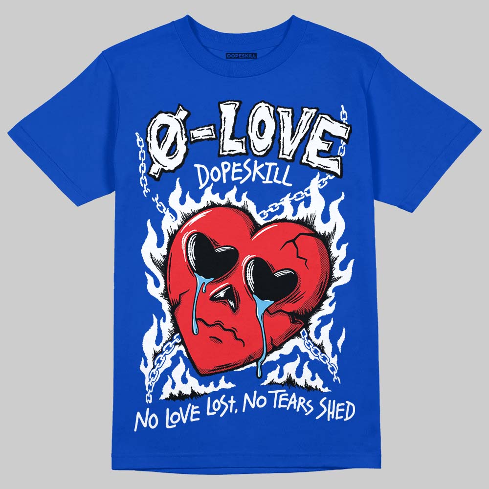 Blueberry 12s superstreetwear Royal T-shirt Crying Heart Graphic