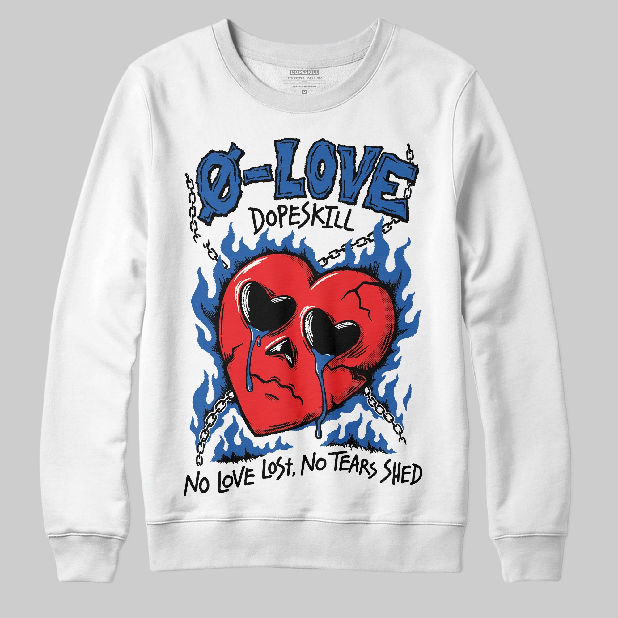 Blueberry 12s superstreetwear Sweatshirt Crying Heart Graphic