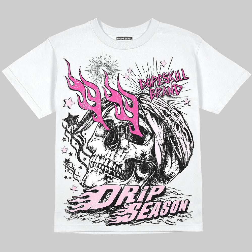 Triple Pink Dunk superstreetwear Oversize Print T-Shirt Drip Season Graphic