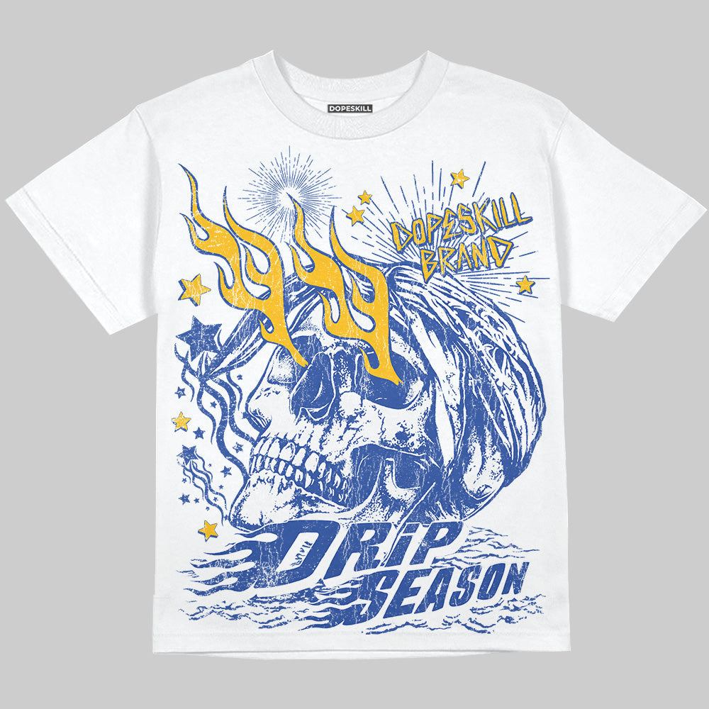 Royal Blue Collection superstreetwear Oversize Print T-Shirt Drip Season Graphic