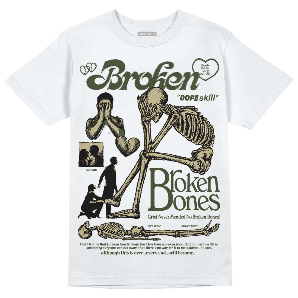 Olive Collection superstreetwear T-Shirt Broken Bones Graphic