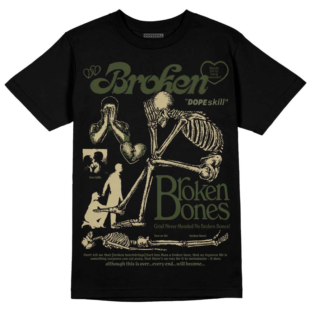 Olive Collection superstreetwear T-Shirt Broken Bones Graphic