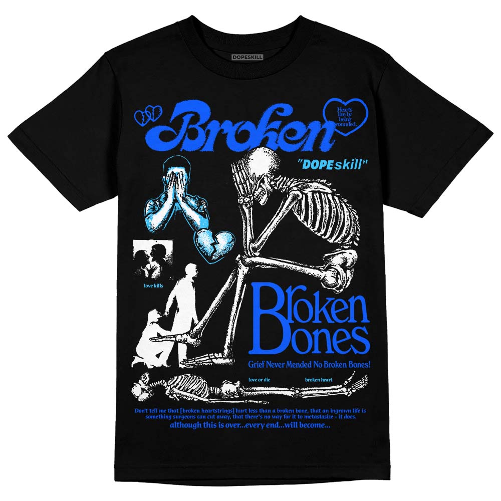 Royal Blue Collection superstreetwear T-Shirt Broken Bones Graphic