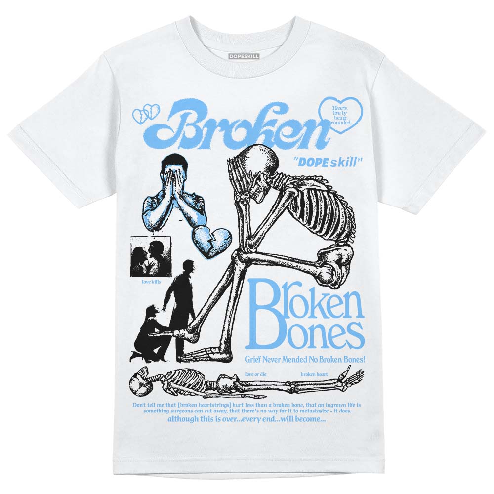 University Blue Collection superstreetwear T-Shirt Broken Bones Graphic