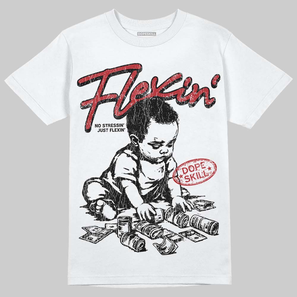 Flu Game 12s superstreetwear T-Shirt Flexin' Graphic