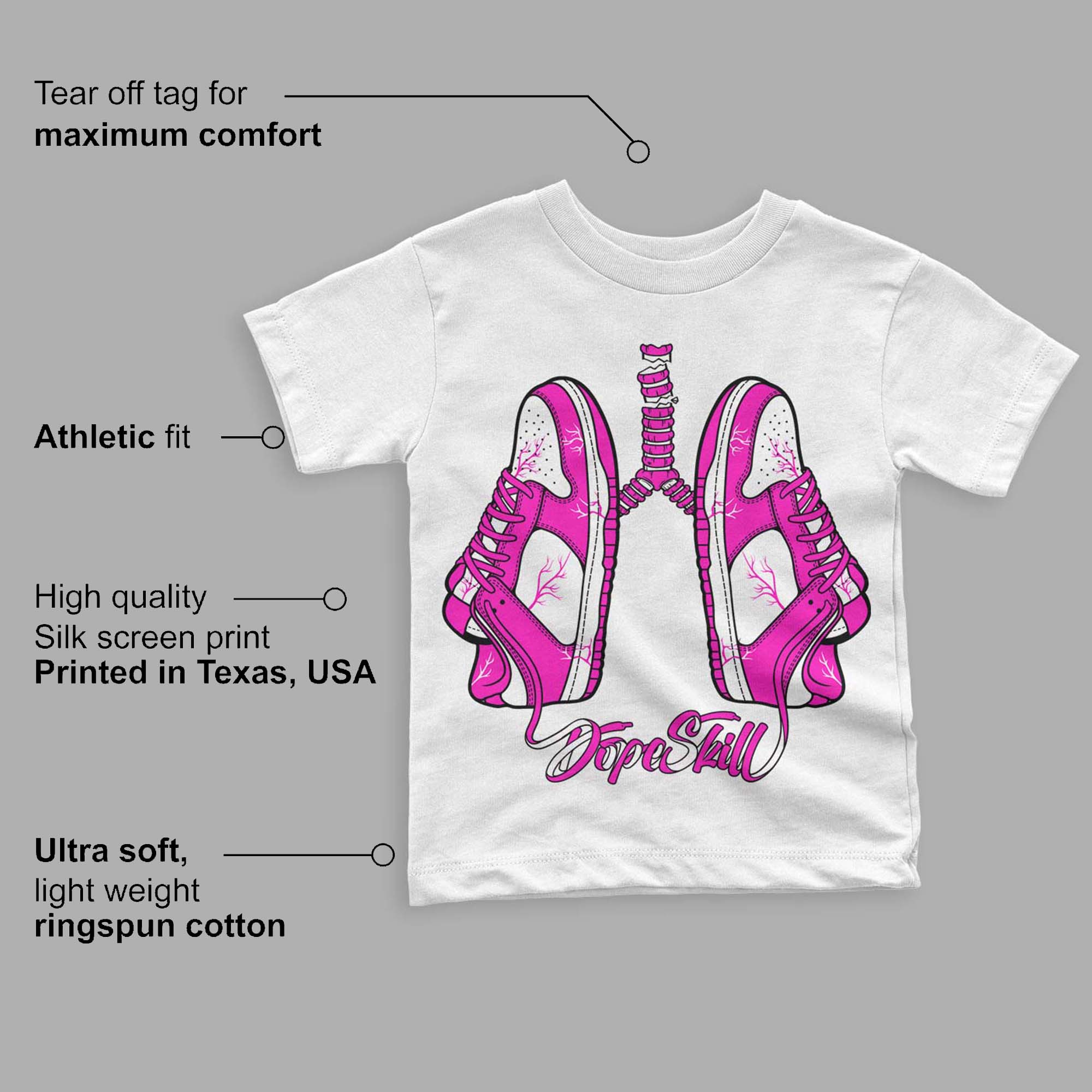 Dunk Low Active Fuchsia superstreetwear Toddler Kids T-shirt Breathe Graphic