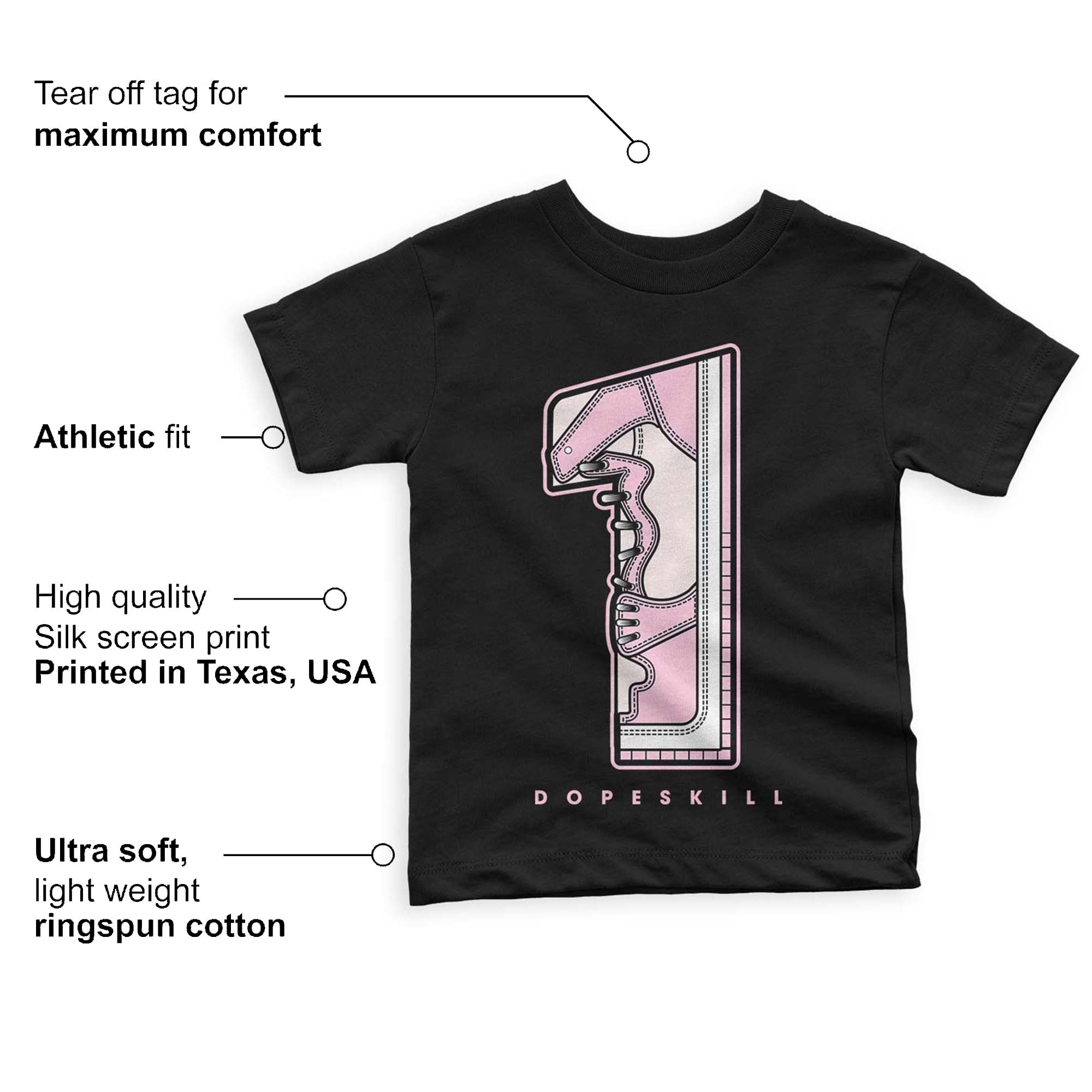 Dunk Low Pink Foam superstreetwear Toddler Kids T-shirt No.1 Graphic