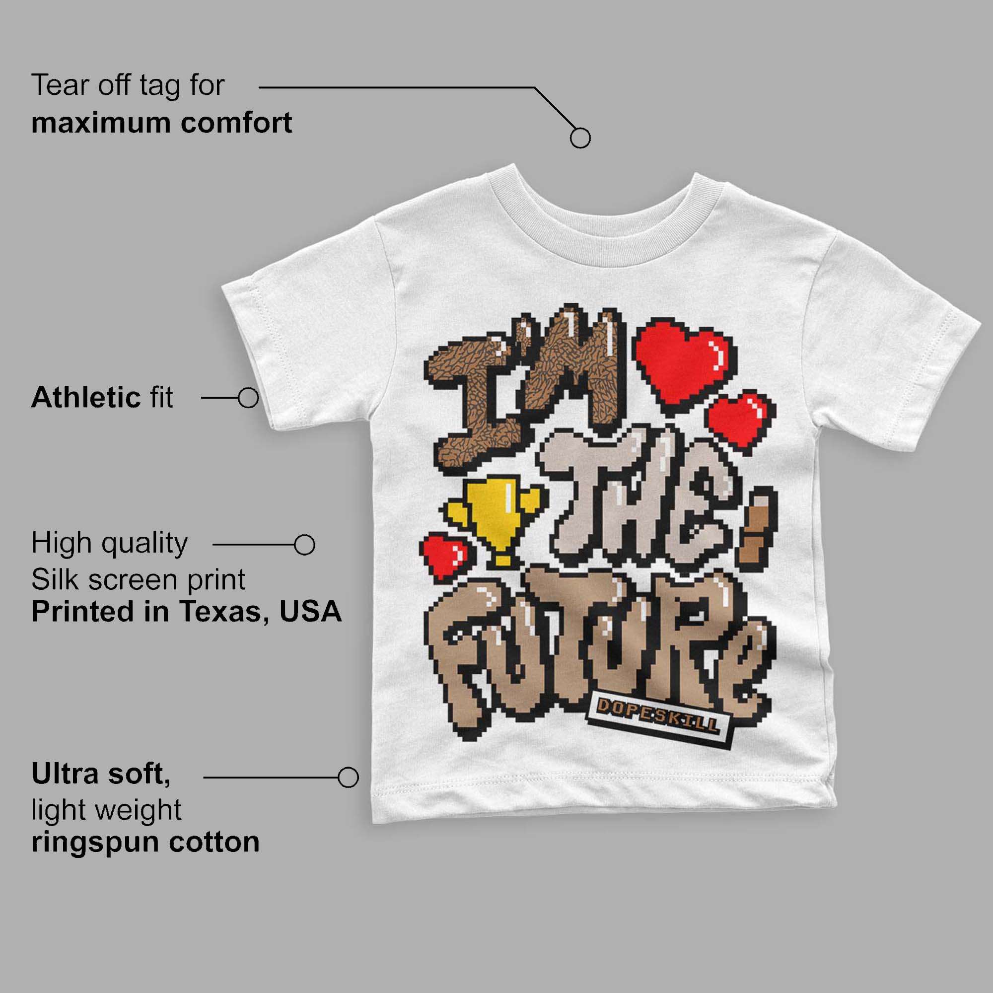 Palomino 3s superstreetwear Toddler Kids T-shirt I'm The Future Graphic