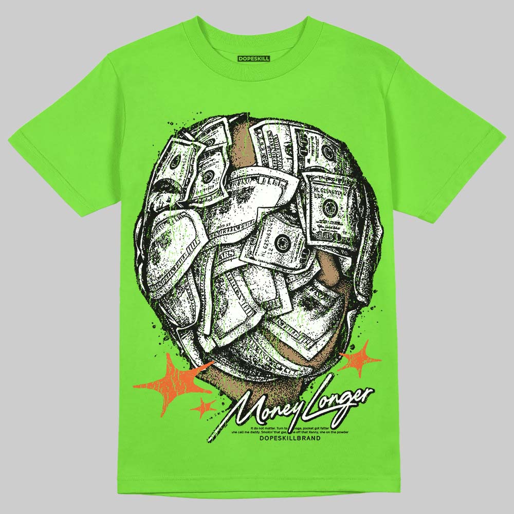 Neon Green Collection superstreetwear T-Shirt Money Longer Graphic