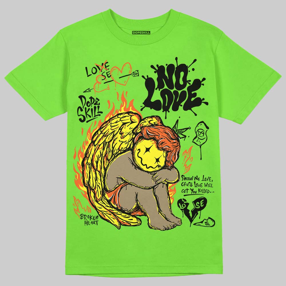 Neon Green Collection superstreetwear T-Shirt No Love Graphic