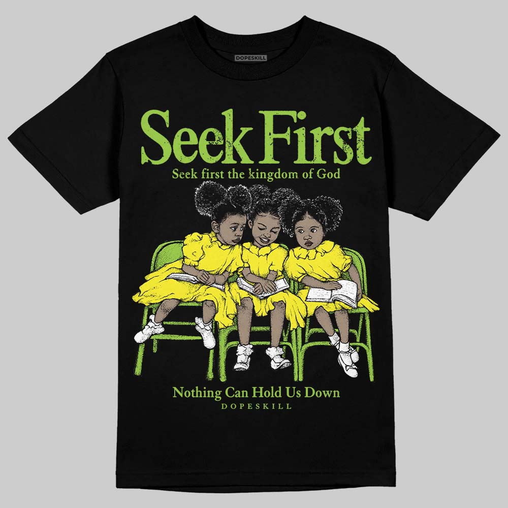 Neon Green Collection superstreetwear T-Shirt New Seek First Graphic