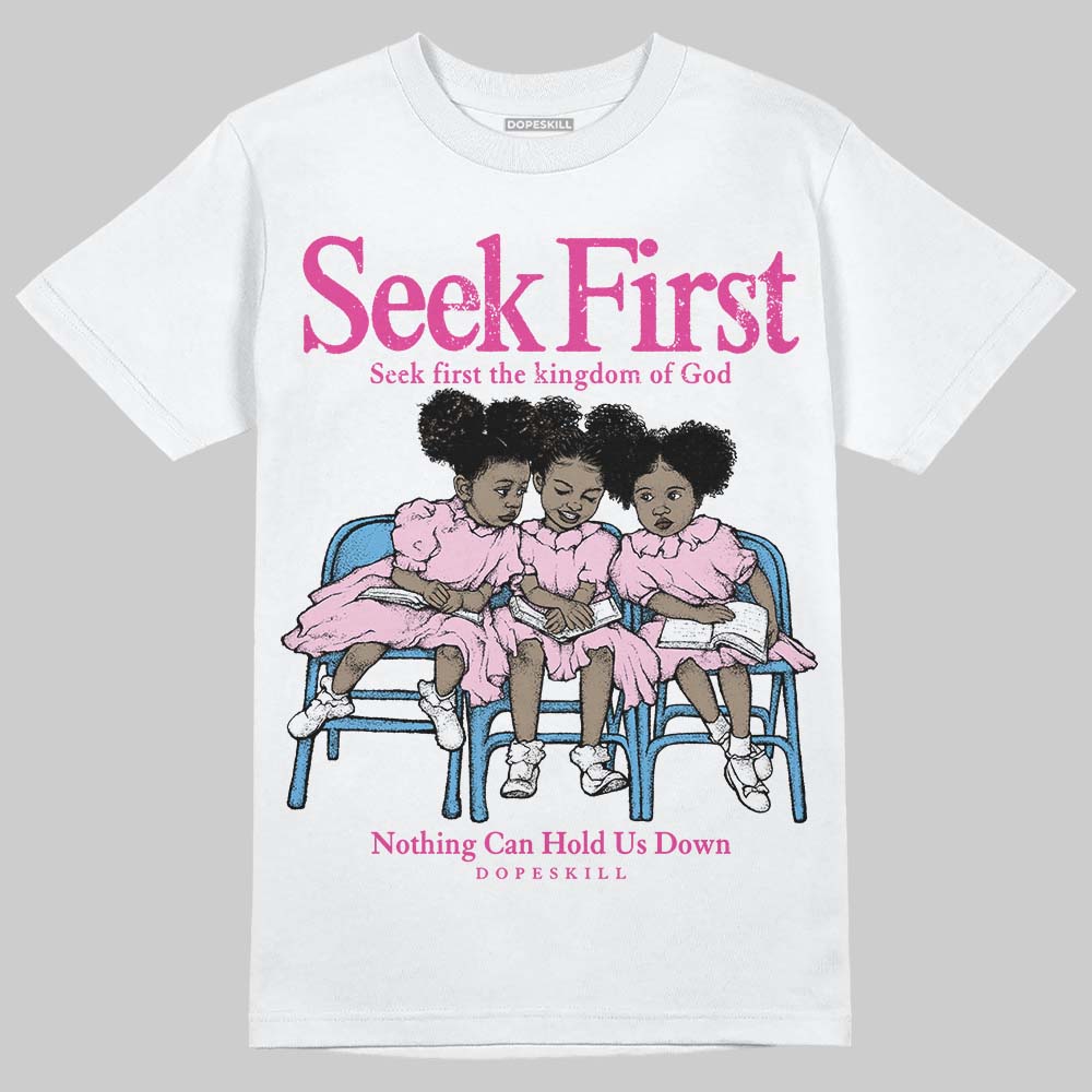 Pink Collection superstreetwear T-Shirt New Seek First Graphic