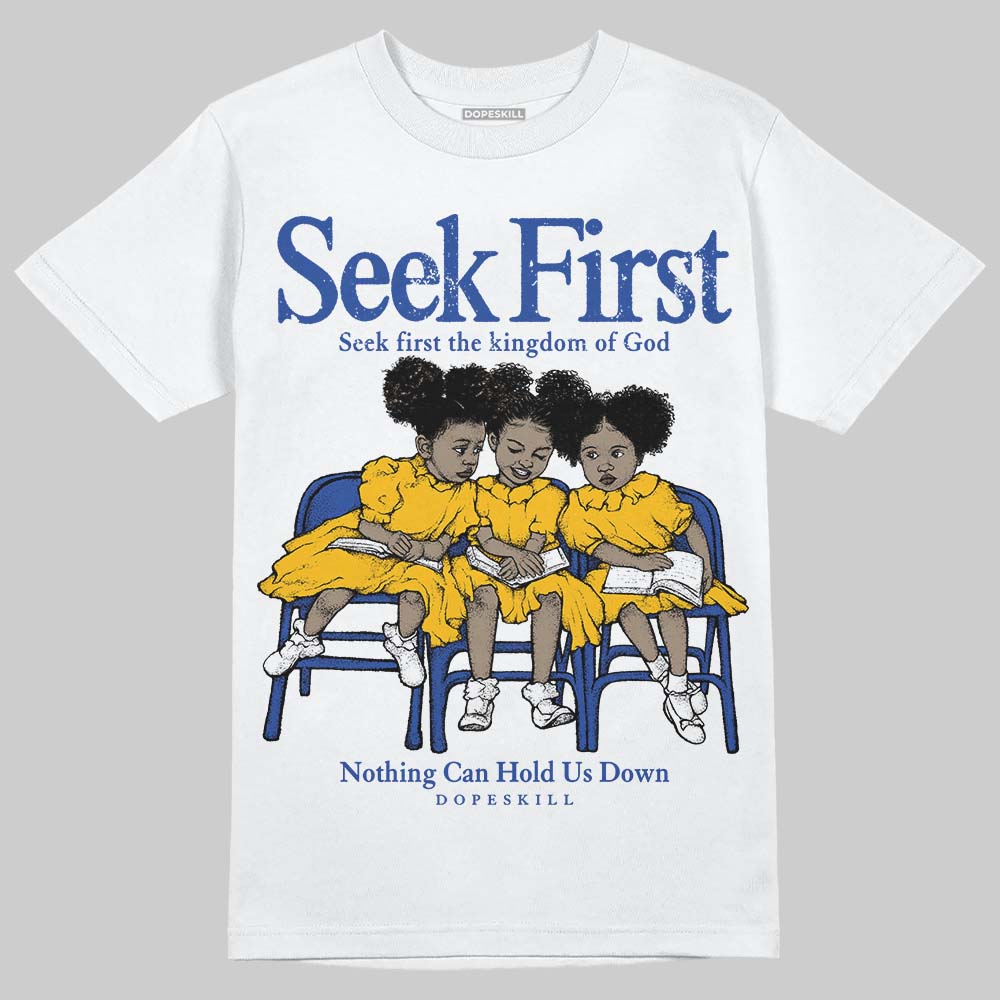 Royal Blue Collection superstreetwear T-Shirt New Seek First Graphic